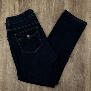 EUC Lauren Ralph Lauren Dark Blue Straight Leg Jeans - Size 14 Petite